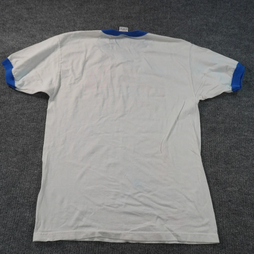 Vintage Florida Gators Athletics Ringer T-Shirt Mens Large White Blue Logo